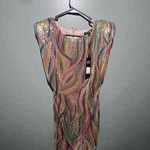 Multicolor Sequin Dress